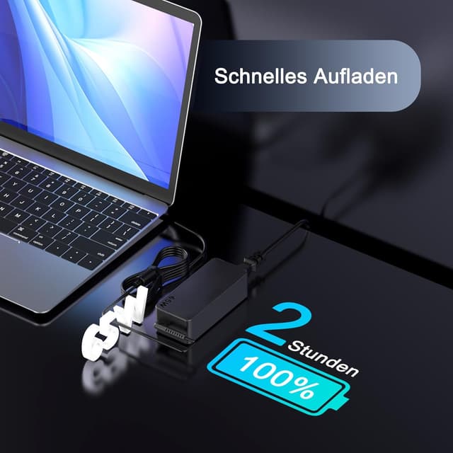 Detalle de USB‑C Laptop-Netzteil 65W für Lenovo ThinkPad & Yoga – passend für viele Modelle