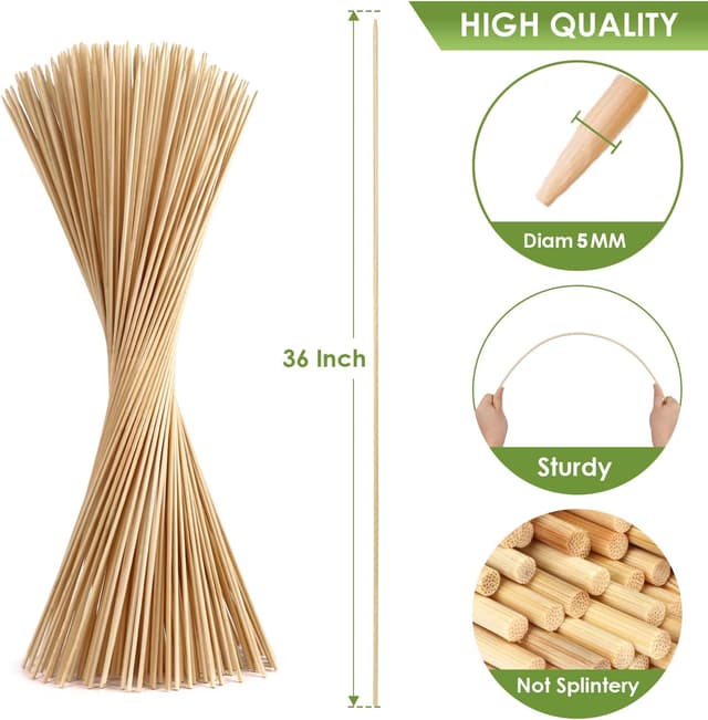 Thumbnail 2 de Marshmallow Roasting Sticks 120 PCS 90cm