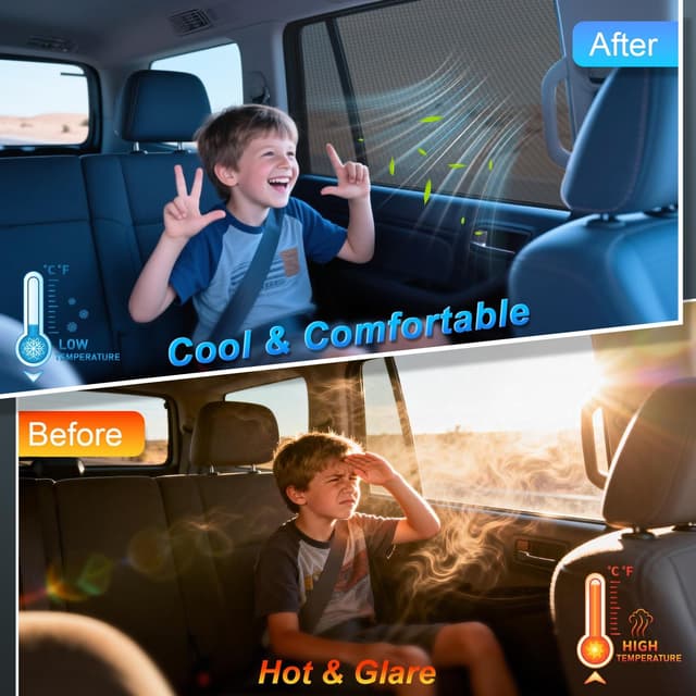 Thumbnail 1 de PEYOU Car Window Shades 2 Pack