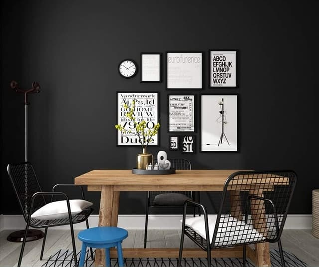 Thumbnail 6 de Mercoy 40cm x 300cm peel and stick wallpaper (black self-adhesive) for walls, furniture & cabinets