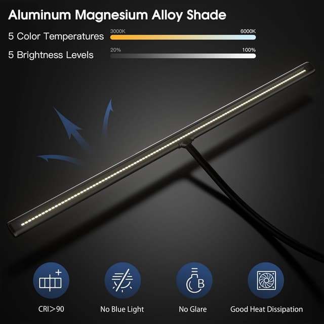 Thumbnail 2 de EYOCEAN Schreibtischlampe LED 24W 80 cm