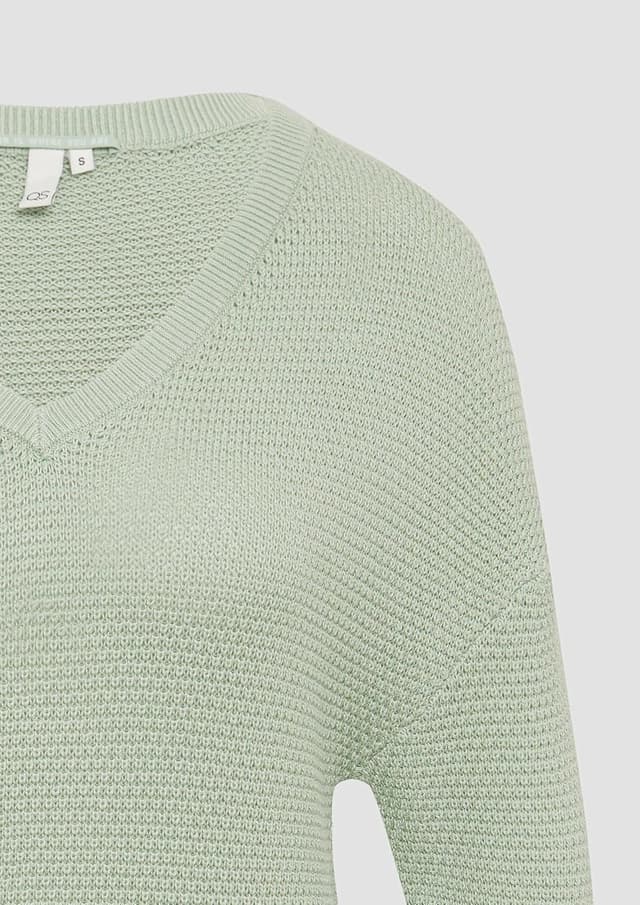 Thumbnail 6 de QS Pullover mit Strukturmuster V-Ausschnitt