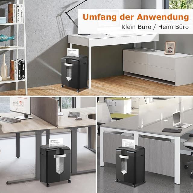 Thumbnail 5 de Bonsaii C266‑B Partikelschnitt Aktenvernichter 12 Blatt 🗑