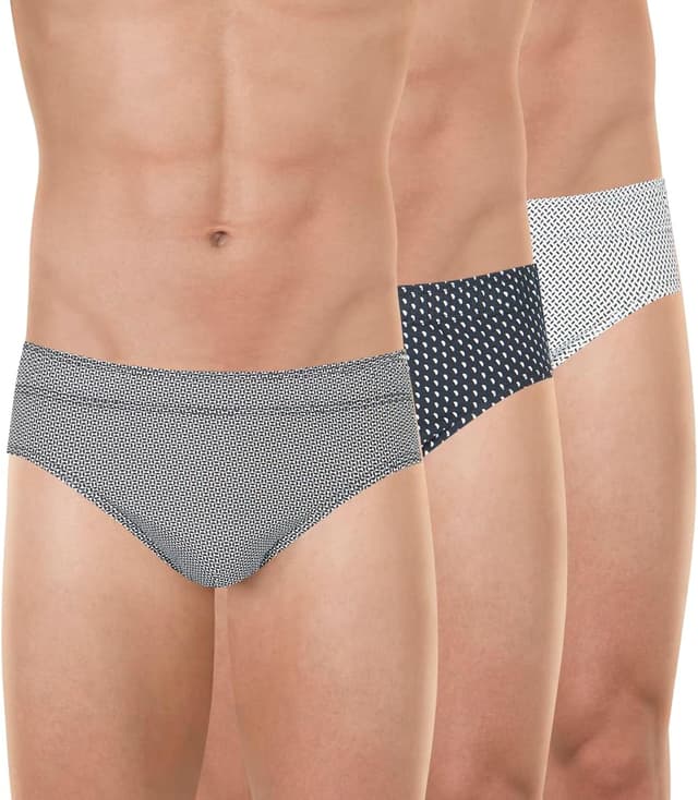 Detalle de Eminence lot de 3 slips taille basse homme en jersey 100% coton peigné (motif)