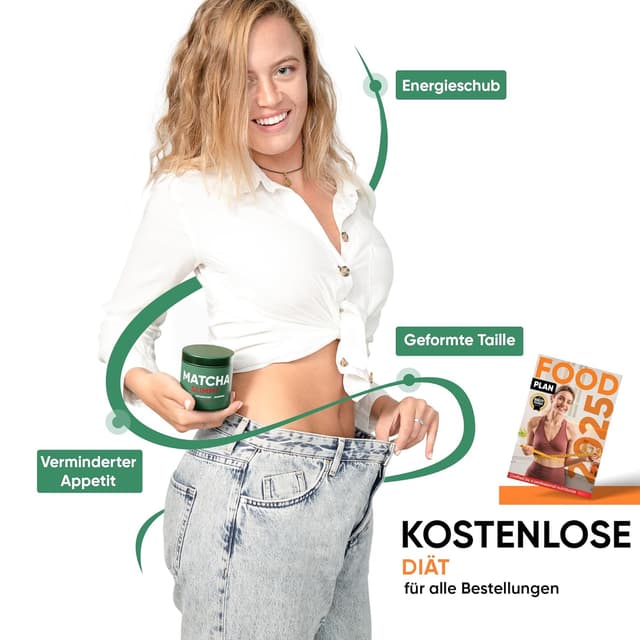 Detalle de WOW TEA Matcha Pulver (SlimFit) – harmonische Kräutermischung für dein tägliches Matcha-Ritual