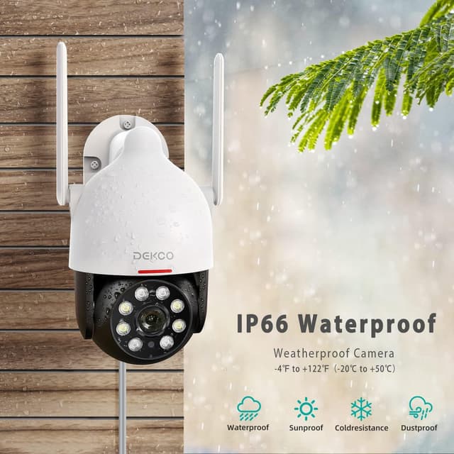 Thumbnail 5 de DEKCO 2K Außenüberwachungskamera mit WLAN – 2er Pack