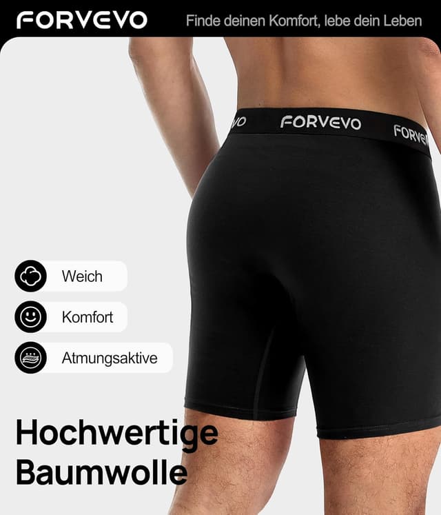 Detalle 2 de FORVEVO 6er Pack Boxershorts Herren 🩲