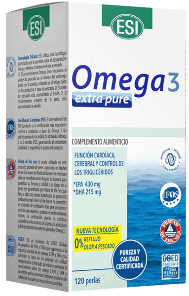 Detalle de ESI Omega 3 Extra Omega 3 120 perlas 3,67 g