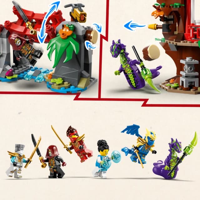 Detalle 2 de LEGO Ninjago 71857 Ninja-Bike Set mit Baumhaus