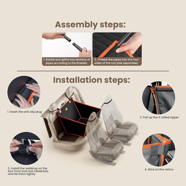 Thumbnail 6 de Pecute Asiento Trasero Protector 6 capas para coche