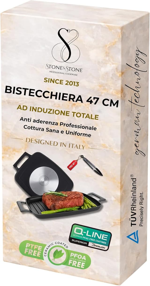 Detalle 2 de Stone&Stone Bistecchiera induzione 47 cm