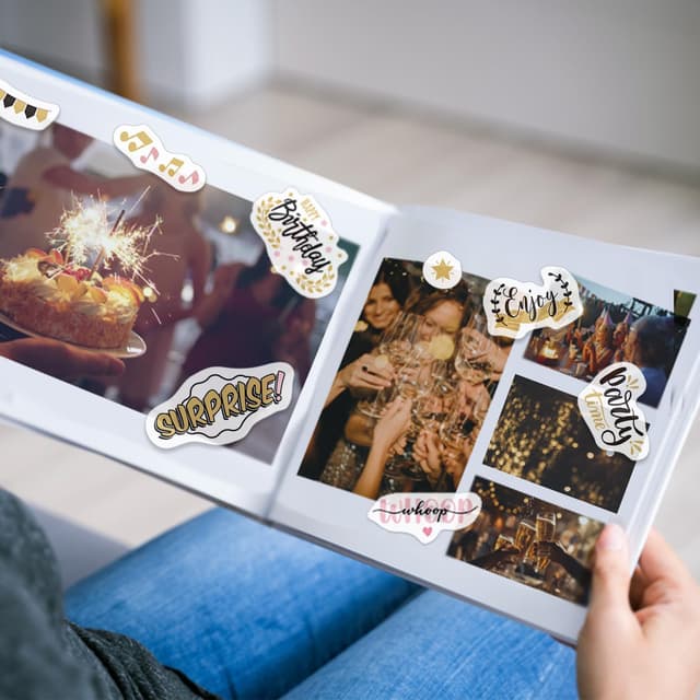 Thumbnail 1 de Hongma Geburtstag Sticker Set Transparent 160 Motive