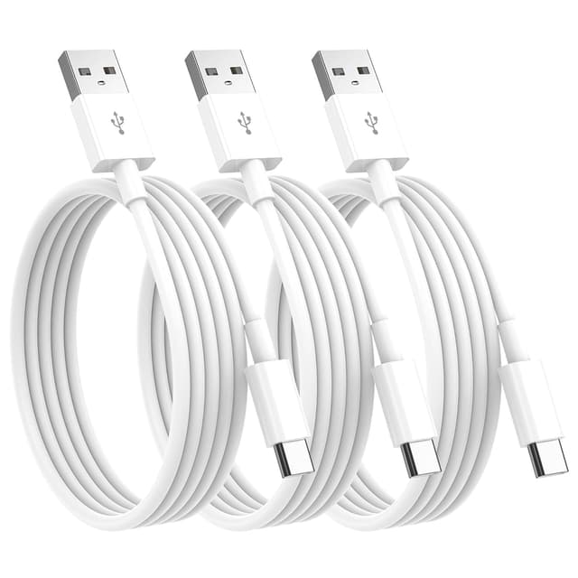 Detalle de USB-C Charger Cable 3-Pack (USB-A to USB-C), 1m Fast Charging Lead