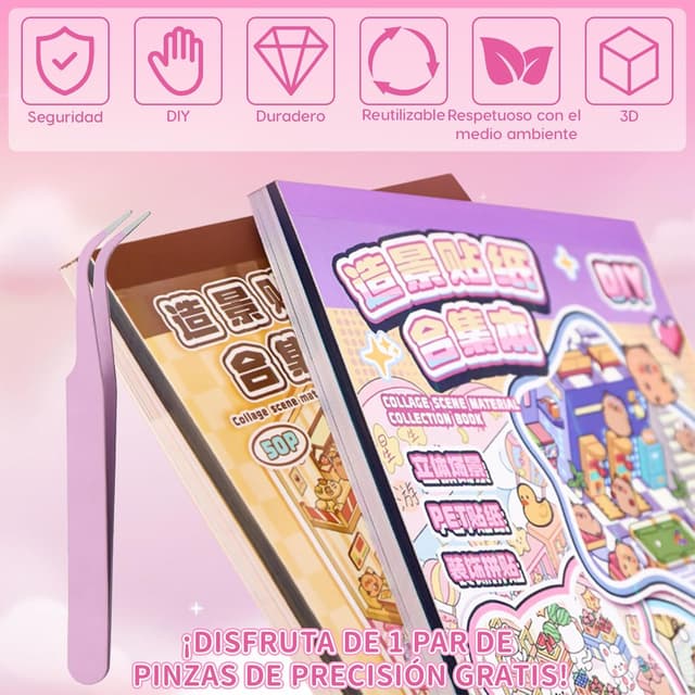 Thumbnail 6 de Kunoli 40 escenas 3D Libro de pegatinas