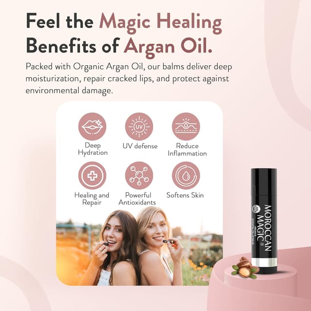 Detalle 2 de Moroccan Magic Organic Coconut Lip Balm 3-Pack
