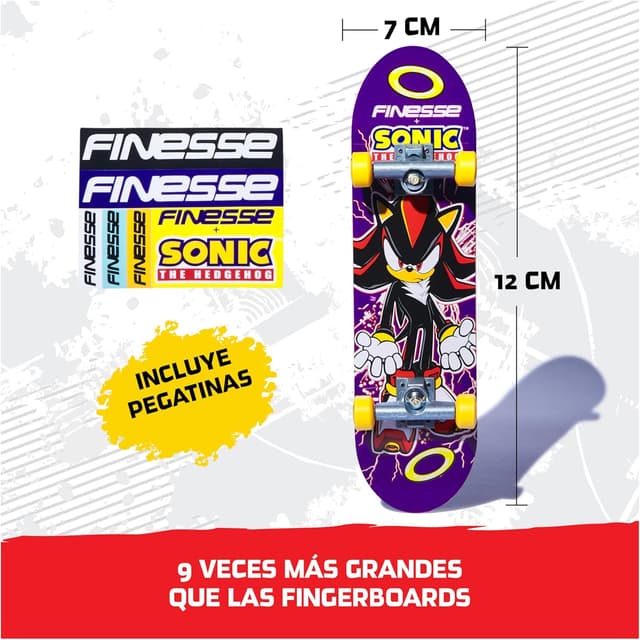 Thumbnail 2 de TECH DECK Finesse X Sonic - Handboard Mini Skateboard 🛹