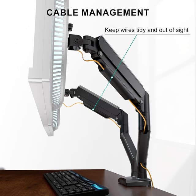 Thumbnail 5 de WALI GSMP002N Dual Monitor Stand 19.3in extension