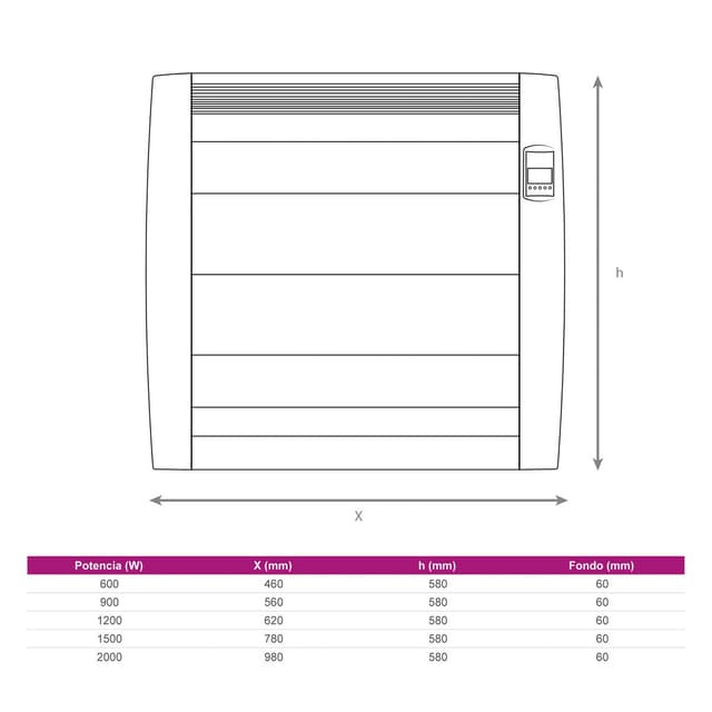 Thumbnail 4 de Fácula LO600AD Emisor térmico programable