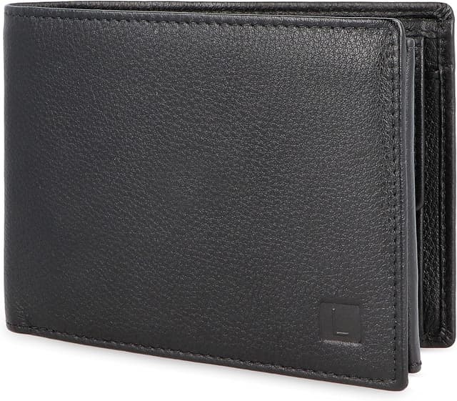 Detalle de Lederow Herren-Geldbörse aus Leder, Schwarz 12