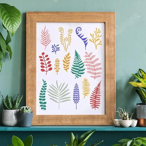 Thumbnail 5 de Fern Leaf Wall Stencils Template for Craft Painting 🖼