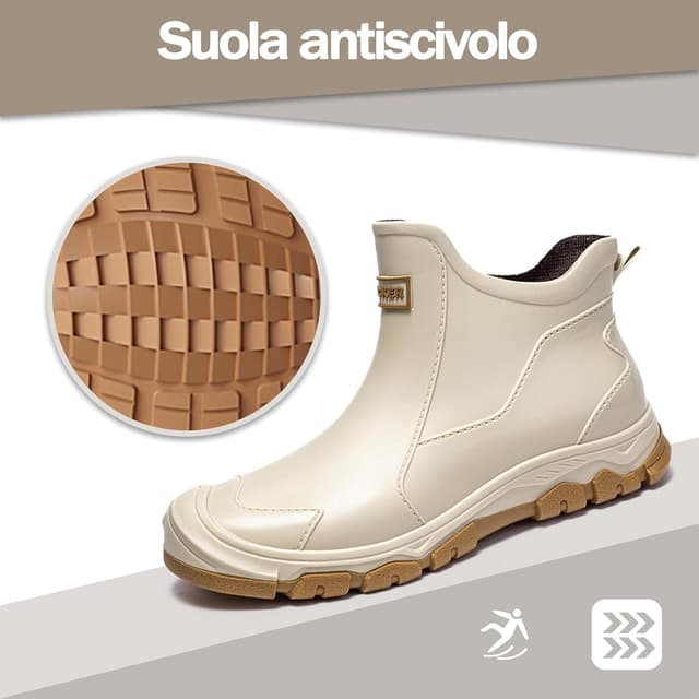 Detalle de Gugifcto stivali di gomma impermeabili antiscivolo da lavoro e pioggia uomo/donna