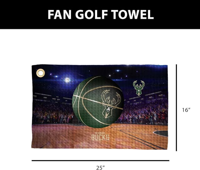 Detalle de Northwest NBA Golf Towel (Official Licensed Microfiber Waffle) – 16x25 in Club Cleaning Accessory