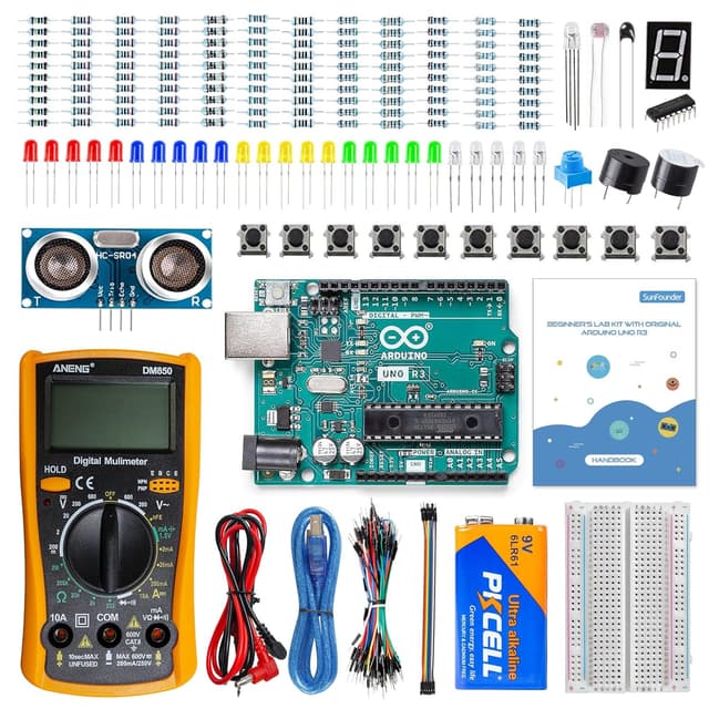 Imagen de SunFounder Beginner's Lab Kit di avvio con Arduino Uno R3, multimetro e 34 progetti en OfertitasTOP