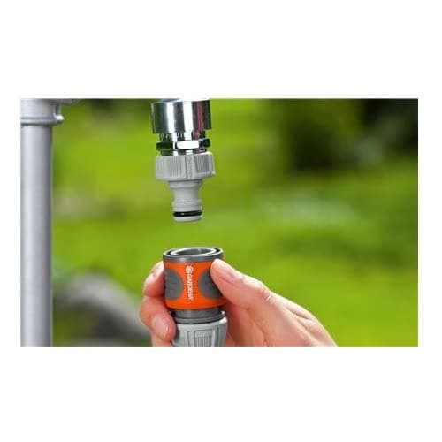 Thumbnail 7 de GARDENA Juego de acoplamientos para prolongación de manguera (15 mm) con conexión rápida y buen agarre