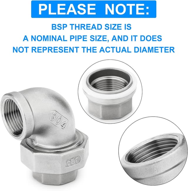 Detalle de ERGAOBOY 304 Edelstahl 90° Ellenbogen 1 Zoll