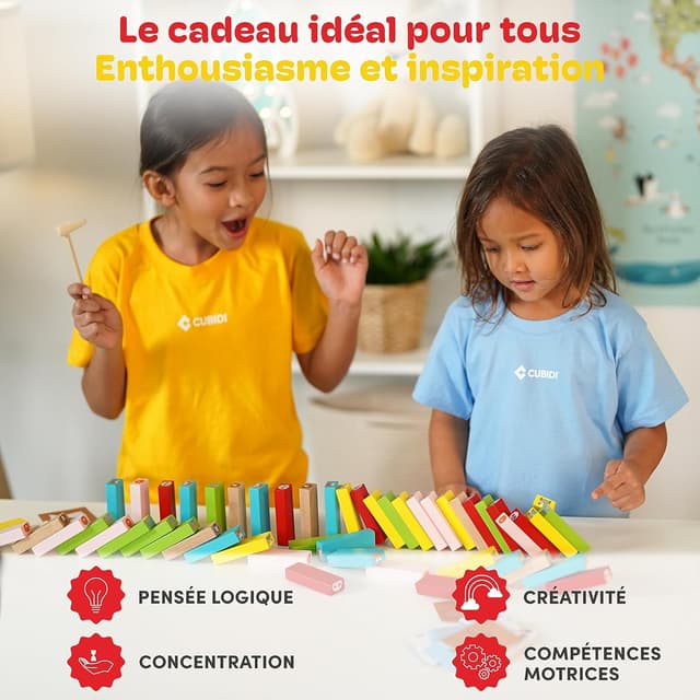 Detalle 2 de Cubidi Tour en bois empilable 3 ans