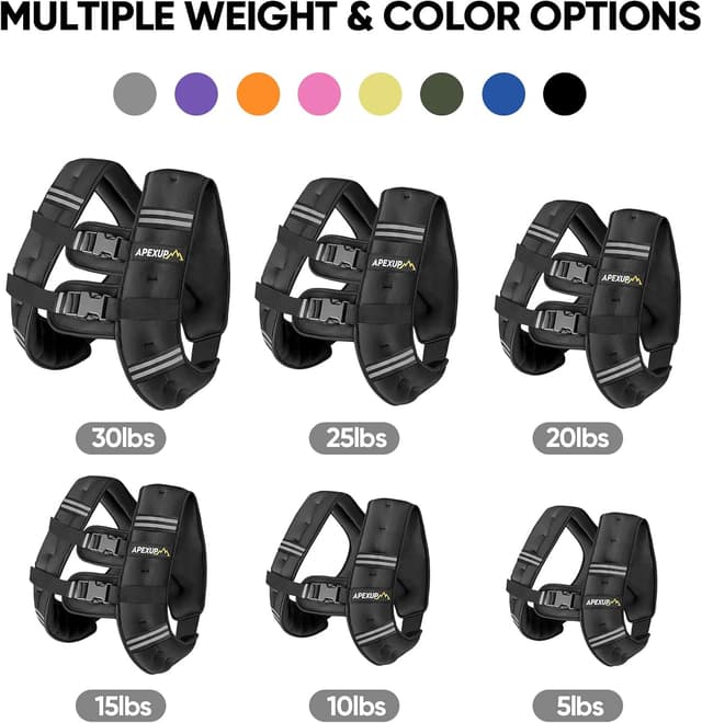 Detalle de APEXUP Weighted Vest – 5 lbs ⚖