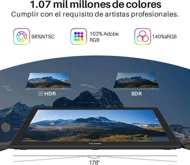 Thumbnail 2 de HUION Kamvas Pro 24 4K: Tableta Gráfica Profesional 🎨