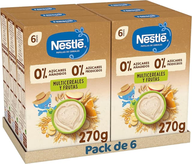 Imagen de Nestlé 0% Papilla de Cereales Multicereales con Frutas 🍎 en OfertitasTOP