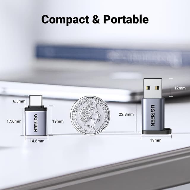 Thumbnail 6 de UGREEN Adaptateur USB‑C vers USB‑A 3.0 OTG 5Gbps (lot de 2)