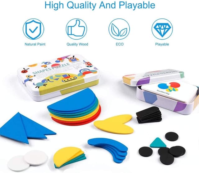 Thumbnail 2 de EACHHAHA Giocattoli educativi in legno 36 pezzi