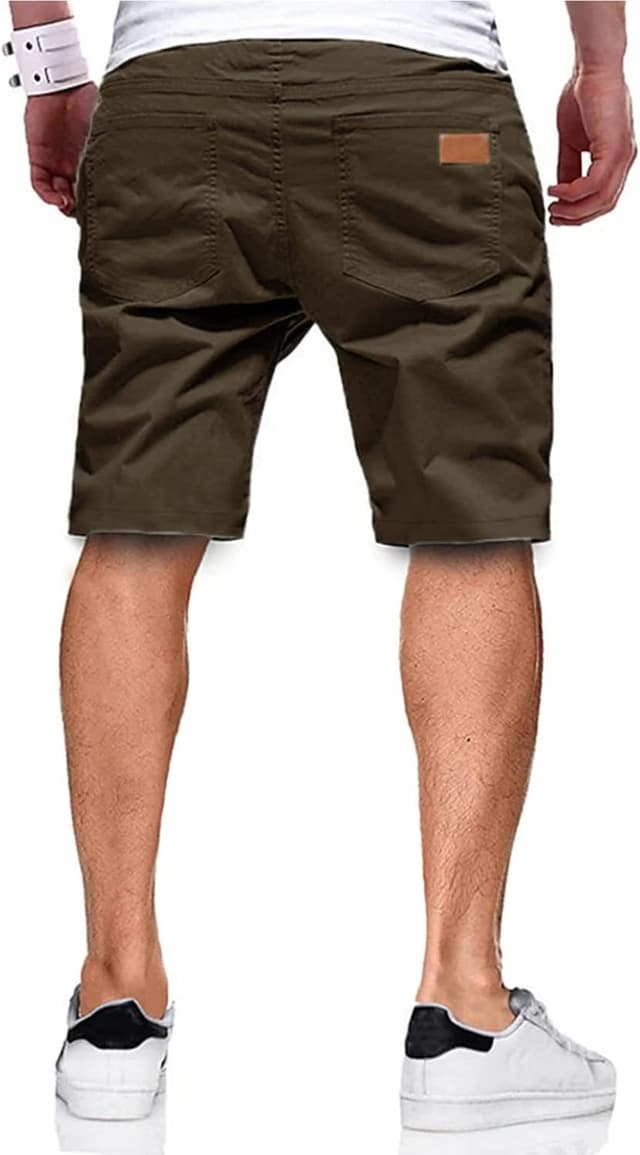 Detalle 2 de JMIERR Mens Casual Shorts cotton drawstring