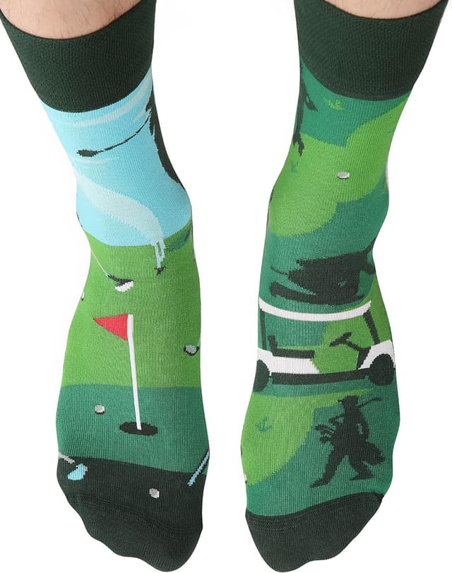 Detalle de TODO Colours lustige Socken mit Golf-Motiv – mehrfarbig, für Mann & Frau (35–46)