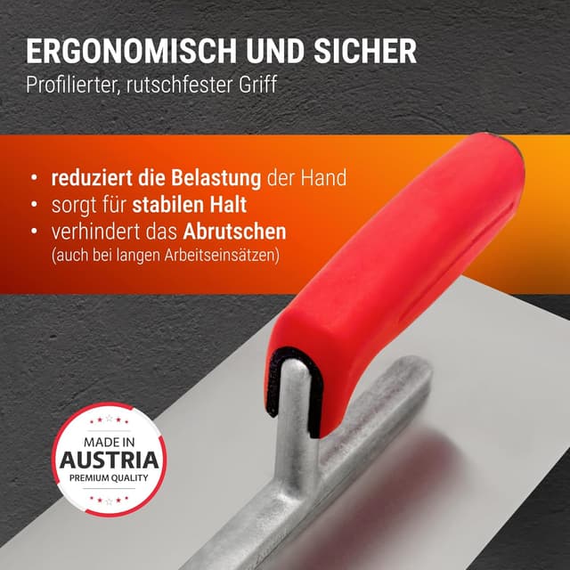 Detalle 2 de WERKFIT Glättekelle 280x130 mm für präzises Glätten