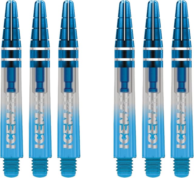 Detalle 2 de RED DRAGON Gerwyn Price Iceman Nitrotech Dart-Stiele – 2 Sets pro Packung (insgesamt 6 Stiele)