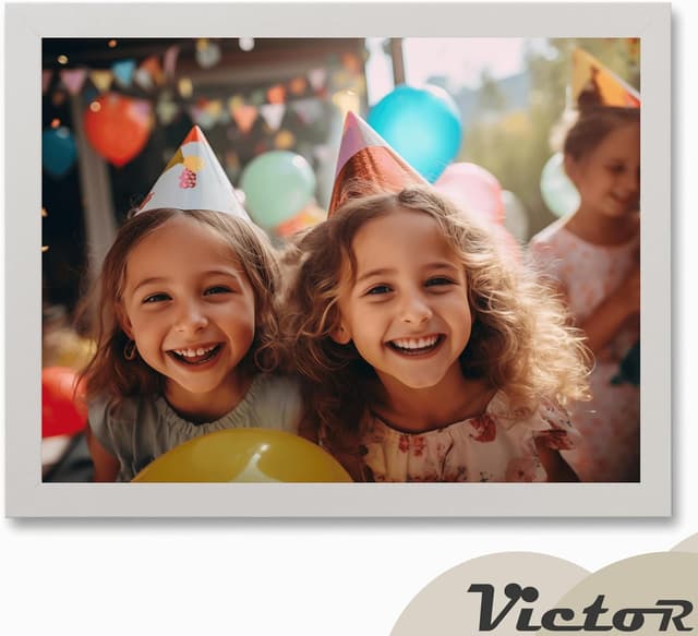 Detalle de Cadre photo Victor Klee 18x24 cm Gris (bois, châssis + verre acrylique) – Simple et Moderne