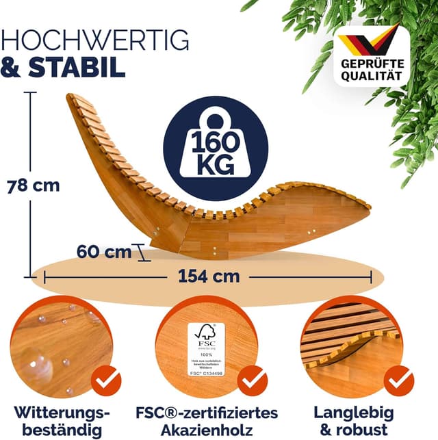 Thumbnail 1 de Casaria 2X Sonnenliege 195x60 cm