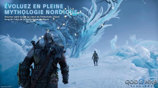 Detalle de God of War Ragnarök sur PS4 (édition standard) – Version physique Sony