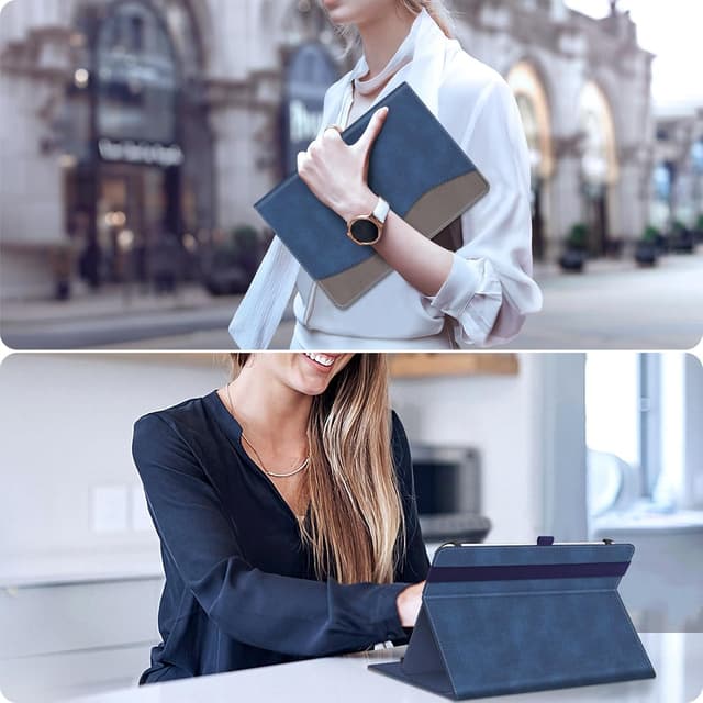 Detalle de FINTIE Universal Tablet Hülle 9–11 Zoll (Indigoblau) mit 360° Drehung – für Modelle wie DOOGEE U11/Tab G6 & mehr