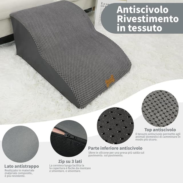 Detalle de Nepfaivy Scaletta per cani 45x40x34 cm