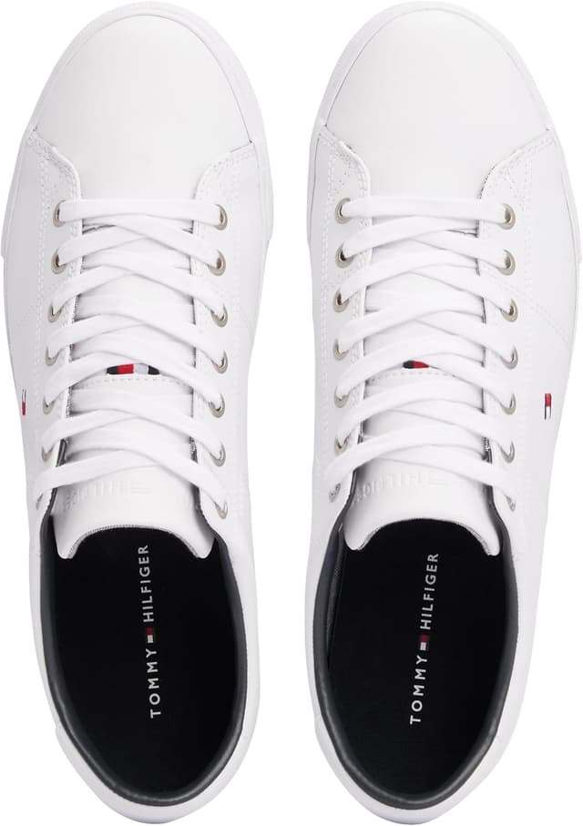 Detalle 2 de Tommy Hilfiger Herren Cupsole Sneaker Essential Leather Schuhe – Leder-Sneaker mit Marken-Details