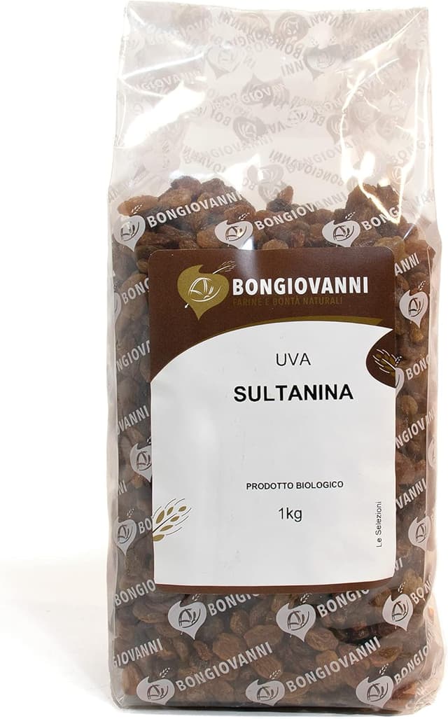 Detalle de Bongiovanni Farine e Bontà Naturali Uva Sultanina BIO essiccata naturale 1 kg