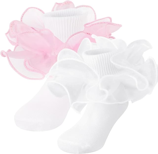 Thumbnail 3 de DRESHOW Toddler Girls Ruffle Socks