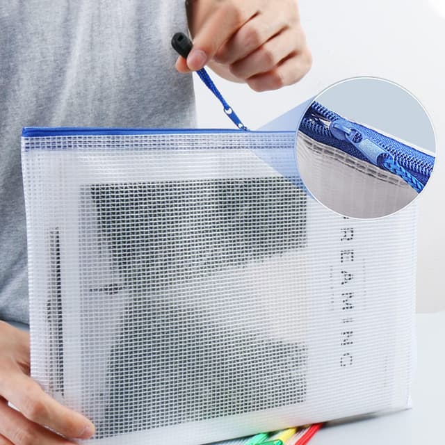 Detalle 2 de Newthinking 28er Set Dokumententaschen mit Reißverschluss – wasserdicht, in 7 Größen