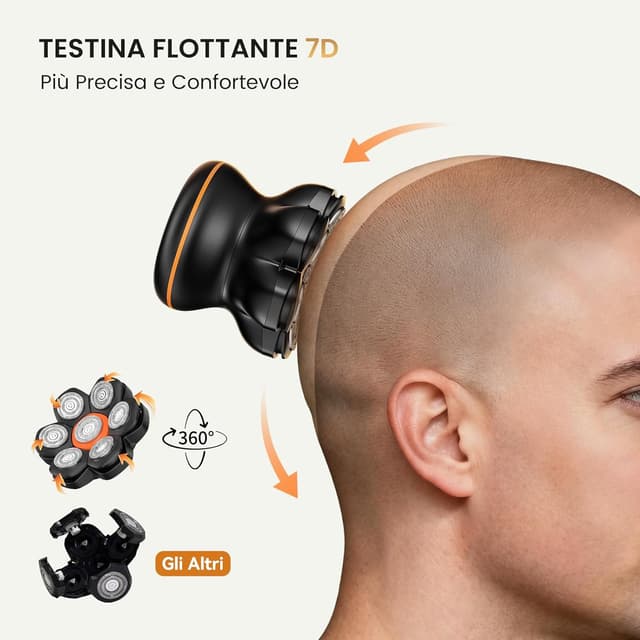 Detalle 2 de MAXGROOM 7D Rasoio Testa Calva 0,10 mm