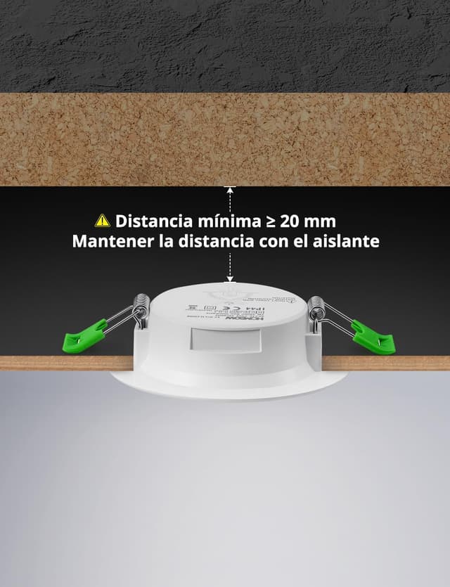 Thumbnail 5 de HOMEOW Downlight 5W Techo Empotrable Pack 10